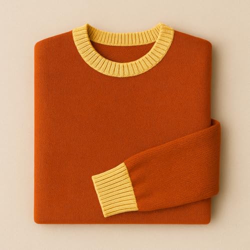 Unisex Knit Sweater – Crewneck and V-Neck Pullover Soft Knit Jumper for Fall and Winter – Sweater for Men and Women4