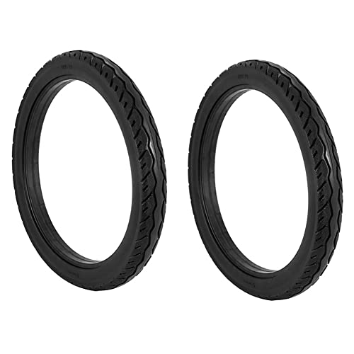 Zicojia 2 ST&Uuml;CKE 16 16 X 1,75 Fahrrad Vollgummireifen Fahrrad Fahrradreifen Standby Gummi Antirutschreifen Fahrradreifen Schwarz
