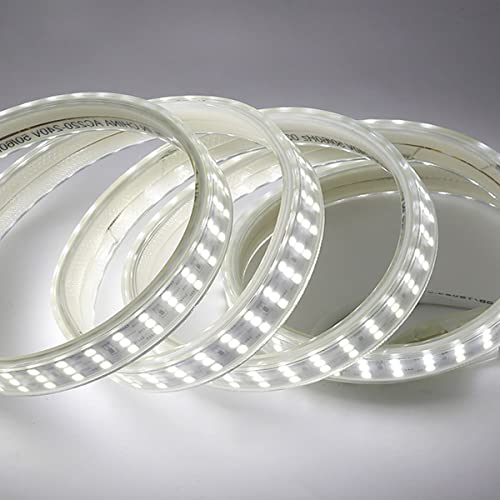 Suyooulin Led Strip Lights, 328Ft/100M Super Bright 700000Lm 2835 264 Leds/M Led Flexible Lights Strip Us Plug, High Voltage Ac110V-130V Waterpoof For Home Garden Outdoor Decor(Daylight White 6500K) #TOP2