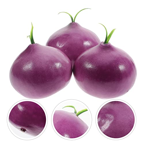Beavorty 8Pcs Artificial Onion Model Lifelike Fake Onion Simulation Foods Vegetable Ornament For Foods Display Decoration Photography Props #TOP6