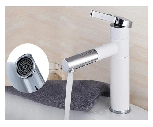 Grifo de lavabo basin mixer negro cromado con caño giratorio 360 7