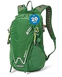 Terra Peak Wanderrucksack 20L Damen Herren Active 20 grün klein - Trekking-Rucksack wasserdicht - Outdoor-Rucksack Fahrrad-Rucksack mit Trinksystem & Hüftgurt - Reise-Rucksack Wandern, Radfahren Sport