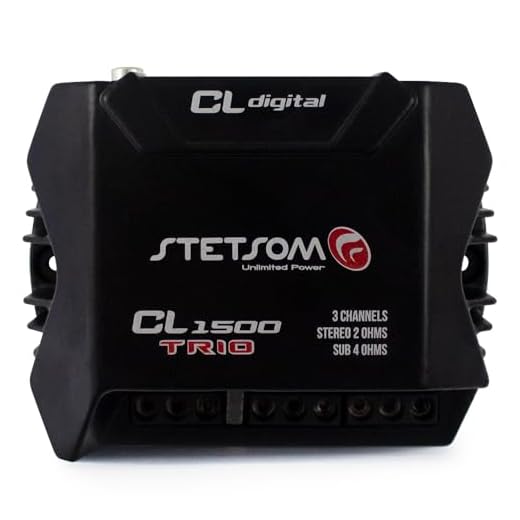 Módulo Amplificador Stetsom CL1500 Trio 3 Canais