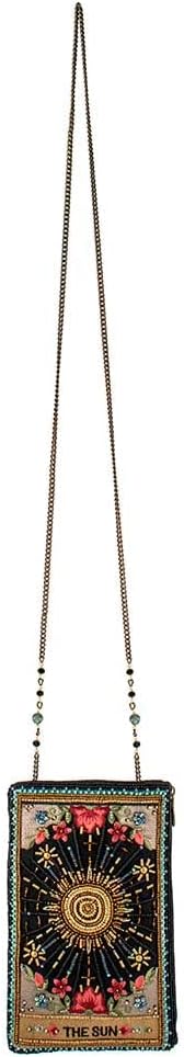 Mary Frances Shine On Beaded Crossbody Cell Phone Bag – Sun & Floral Design with Adjustable Strap and Zipper Closure for Travel, Weddings, Parties – Multicolor - Image 7