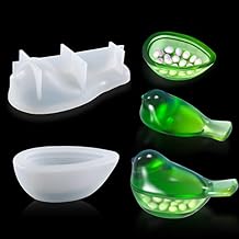 Bird Storage Box Resin Mold 3D Animal Silicone Molds Jewelry Jar Epoxy Casting Mould with Lid DIY Bottle Candle Holder Trinket Container Craft