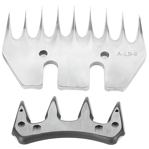 Cuchilla de Acero Inoxidable para Esquilar Ovejas Tijeras para Lana Cuchillas de Repuesto Universales