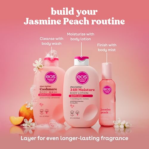 Image of eos Essentials Bundle - Body Wash, Body Mist, Body Lotion - Jasmine Peach