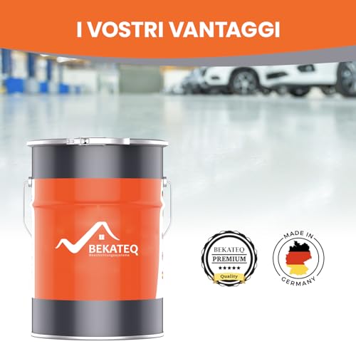 Bekateq 2C Resina Epossidica 5Kg Beige I Pittura Per Pavimenti Industriali, Garage, Officine I Vernice Per Calcestruzzo A Basso Odore, Rivestimento Per Pavimenti Interni E Esterni BE-702 - 7