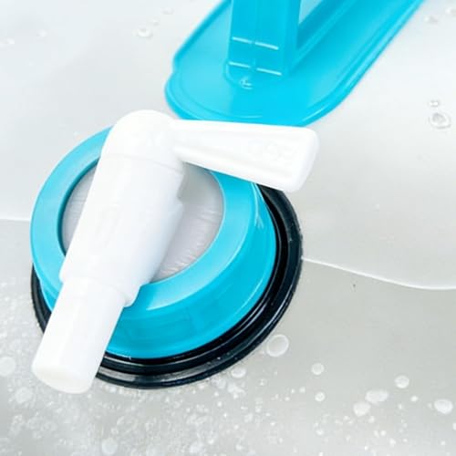 Depósito de agua plegable de 10L portátil y ligero para camping 8