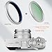 Haoge Lens Filter Adapter Ring for Fujifilm X100VI Fuji FinePix X100V Camera fit 49mm UV CPL ND Filter Lens Cap Replace Fujifilm AR-X100 Silver