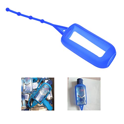 Kare Kind 7x Silicone Hand Sanitizer Protective Cases (empty) - Soft Smooth Holders for 50 ML Bottles - Comes with Soft Adjustable Loops for Backpacks, Keychains - Use for Travel, Home