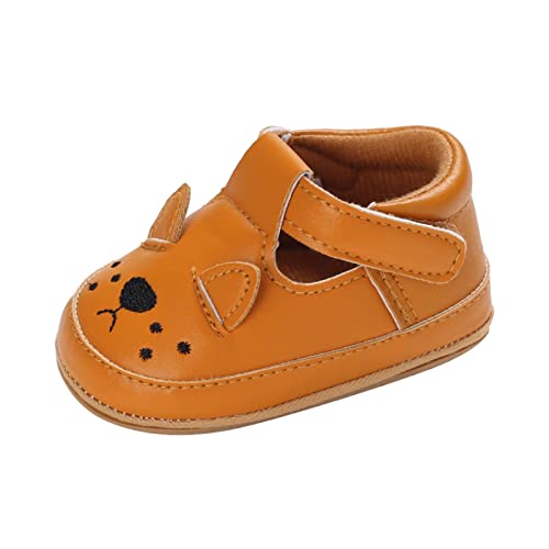 Summer and Autumn Comfortable Infant Toddler Shoes Cute Sheep Puppy Children Mesh Toddler 5 Shoes Boys (Orange, 12-18 Months)