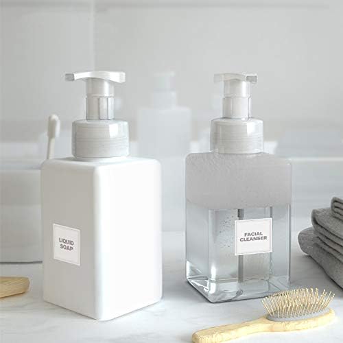 Foaming Soap Dispenser, Transparent, 450ml * 2 Packs