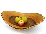  Gedrechselte Schale, Obstschale, Dekoschale, Holzschüssel Handarbeit aus Deutschland, massives Walnussholz, Holzschale, unikat, nachhaltig, umweltfreundlich