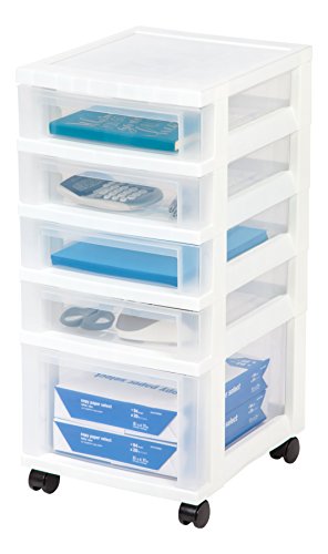 IRIS USA MC-341-NS NEW MINI CHEST, 5 Drawer, White