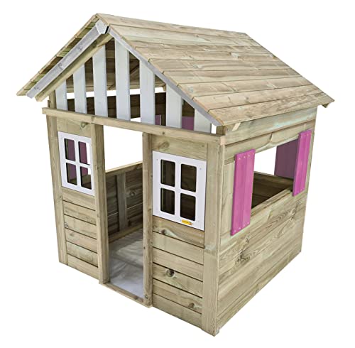 Casita de Madera Homologada para Uso Público Rosa