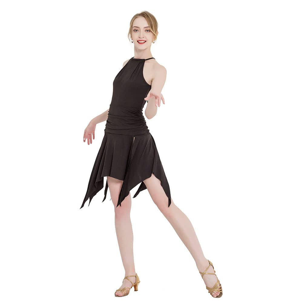 ROYAL SMEELA Abito da Ballo Latino Donna Abiti Latini Adulto Abito Ballo da Salsa Abito Danza Latina Abiti di Latino Vestiti da Ballo Rumba Samba Abiti Salsa Abito da Danza Latino Costume Latino