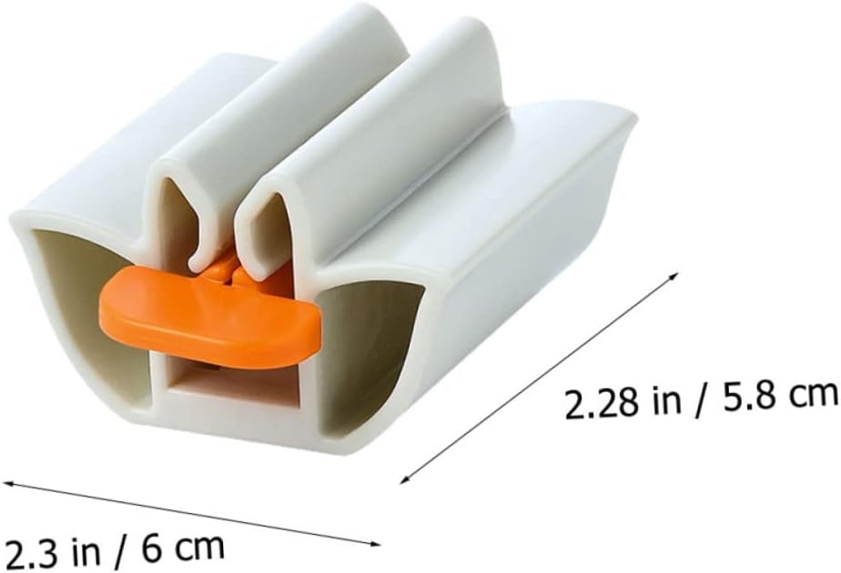 8pcs Toothpaste Squeezer Dispenser Rolling Tube Holder for Easy Toothpaste Extraction Compact Lotus Shape Design