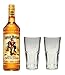Captain Morgan Spiced Gold Rum 35% 0,7l Set + 2 Longdrinkgläser