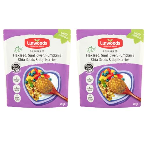 Image of ARYA by (Pack of 2) Linwoods Cold Milled Flaxseed, Sunflower, Pumpkin & Chia Seeds & Goji Berries, 425g