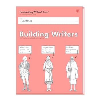 Office Product Learning Without Tears, Building Writers D, Student Edition, Age 8+, 3rd Grade+, Handwriting Without Tears, Narrative, Information & Opinion Writing, Fluency, School & Home, Tutoring Book