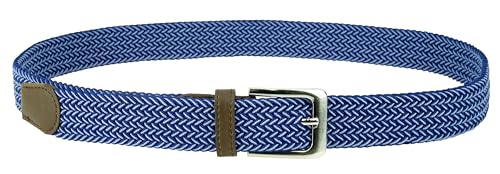 Image of Canvas Elastic Fabric Woven Stretch Multicolored Braided Belts