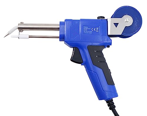 MKC | Soldador de Pistola con Avance Automático de Estaño WS-551N, 220V, Herramienta Confiable para Soldaduras Precisas de Doble Potencia 30-60W, Color Azul