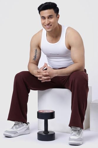 Image of FUAARK Ribbed Slim Fit Gym & Workout Tank for Men's -