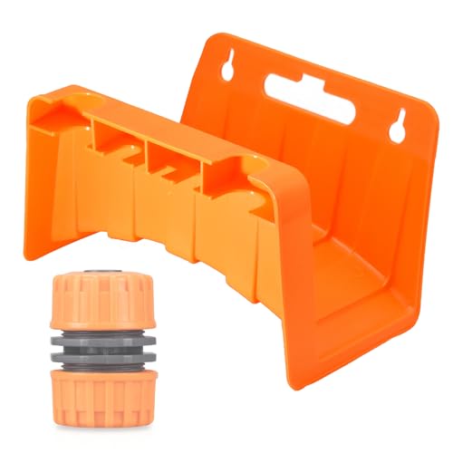 Generisch Supporto per tubo da giardino, organizer da parete, per la conservazione del tubo 'acqua, per l'organizzazione dei tubi, per garage, capannoni sul cortile, prato, giardino, terrazza