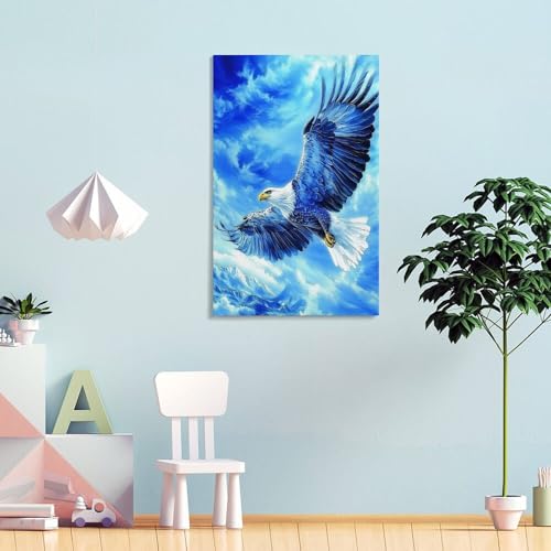 Aigle murale décoration premium impression toile de salon 12x18