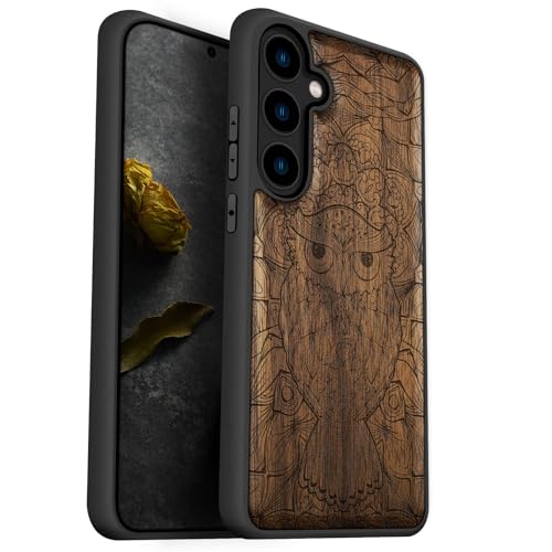 Coque Galaxy S24 5G en bois étui antichoc parfait pour le quotidien et les sorties