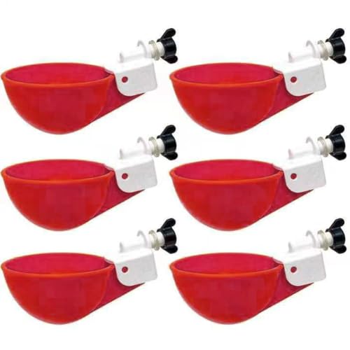 Lot de 10 gobelets automatiques pour poulets - Distributeur d'eau pour volaille - Pour poussins, oies, dinde