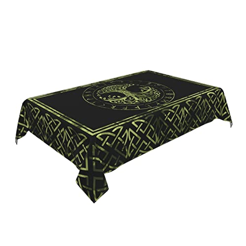 Yetta Yang Yule Life Of Tree Viking Celts Pagan Wicca Waterproof Picnic Party Rectangle Table Cloth Cover Decorations Fabric 54 X 72 Inches Rectangle Tablecloth Home Dining Room Kitchen Decor #TOP4
