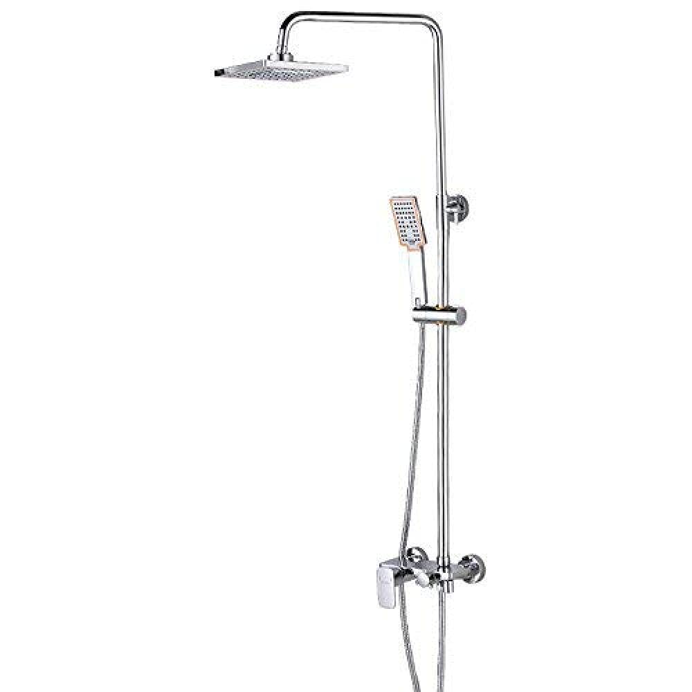 Ensemble de douche sous pression en cuivre mural avec arroseur moderne
