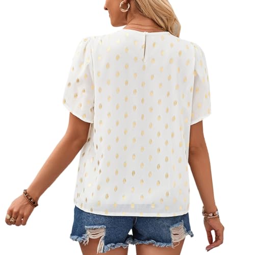 Chemises amples à pois pour femmes et t-shirts décontractés - 3