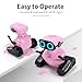 GILOBABY Robot Toys, Remote Control Robot Toy, RC Robots for Kids with LED Eyes, Flexible Head & Arms, Dance Moves and Music, Birthday Gifts for Girls Age 3+ Years (Pink)
