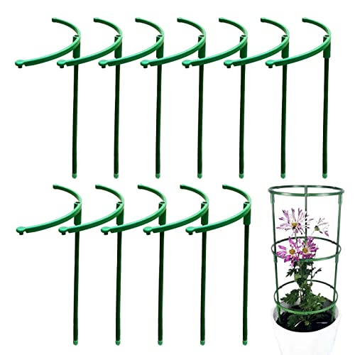 Eayoly de Jardin | 12 Porte-Demi-Ronds empilables | Fournitures de d'intérieur et d'extérieur pour tomates, Monstera, pivoines, hortensias, grimpantes