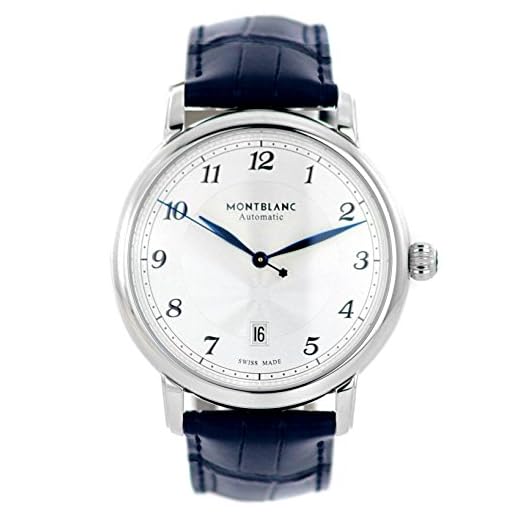 Montblanc herr stjärna Legacy 42 mm alligator läderband automatisk klocka 117575