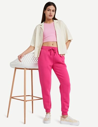 Image of Amazon Brand - Symbol Women's High Rise Ankle Length Regular Fit Heavy Weight Winter Jogger Track Pants (Fleece) (Available in Plus Sizes)