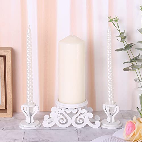 image for Rozrety Unity Candle Holder - Unity Candles Stand for Wedding Ceremony