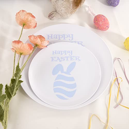 Liyh 60Pcs Disposable Plastic Plates,Heay Duty Plastic Plates,Party Disposable Plates Including 30 Dinner Plates 30 Dessert Plates For Holiday #TOP3