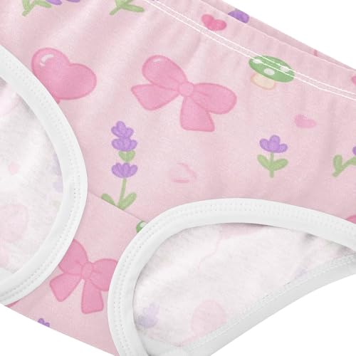 Girls' Underwear Bow-knot Lavender Flower Toddle Brief Panties 2-8 Years 203005574