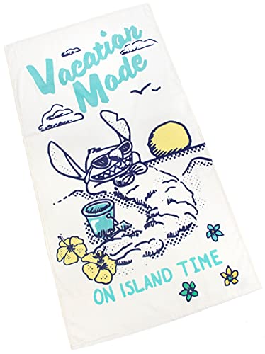 Jay Franco Disney Lilo & Stitch Island Time Kids Large Bath/Pool/Beach Towel - Super Soft & Absorbent Fade Resistant Cotton Towel, Measures 34 X 64 Inches #TOP2