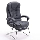 Silla de Escritorio de Tela para Oficina, Silla de Oficina para computadora, hogar, Masaje reclinable para la Pausa del Almuerzo