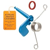 superseries badminton 2018 🧪 MATERIALES RESISTENTES Y DURABLES: Muelle metalico con elevada elasticidad para miles de ciclos, palanca de plastico tecnico con buena rigidez y junta elastomerica que sella y protege frente a salpicaduras. Soporta detergentes y temperatura habitual del compartimento, ayudando a mantener la estanqueidad y la alineacion del cierre. Con este recambio evitaras fugas de producto, aperturas accidentales, excesos en el consumo y desgaste prematuro de la tapa durante el uso cotidiano del lavavajillas.