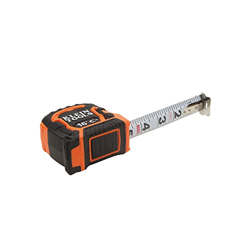 Klein Tools Tape Measures Offer Inventive First-Rate Features Derived From Jobsite Professionals, To Make Jobs Easier And More Efficient. A Magnetic Double Hook Has A Center Top Portion For Hanging Onto Conduit Right Side Up And Upside Down, While A 1-1/4 Inch Flared Hook Was Designed Specifically To Pass-Through 1-3/8 Inch Holes Drilled For 1 Inch Conduit. This Large Magnet Profile Attaches To Steel And Along Emt Conduit. A Sealed Tape Brake Panel Is Large Enough To Allow 2-3 Fingers To Operate At Once For Safe Retraction, And Keeps Water And Dirt Out To Prevent Tape Blade Rust And Degradation. The High Impact Rugged Rubberized Industrial Design Offers A Better Grip And Stands Up To Any Task The Jobsite Demands. 16-Foot Tape Measure Has Easy-To-Read Bold Lines Markings. Double Magnetic Hooks Attach To Conduit For Precise Measurement. Steel Blade Has Nylon Coating To Safeguard The Printings. Super-Sized Back Clip Holds Securely To Wide Belts And Extends Deep Into Pockets. Up To 9-1/2 Feet Stand-Out. U.s. Patent Pending. For More Than 160 Years, Klein Tools Has Manufactured Premium-Quality, Professional-Grade Hand Tools That Deliver The Performance, Durability And Precision Needed To Get The Job Done Right. Our Family Of Engineers, Workers And Craftsman Continue To Put Six Generations Of Expertise Into Every Tool We Create By Using Only The Highest Quality Materials, Superior Workmanship, And Keeping Manufacturing As Close To Home As We Can. Klein Isn't Just The Name Of Our Company, It's Also Our Family Name. And Since We're An American Company That's Family-Owned And Family-Run, You Know You Can Count On Us To Be Here Tomorrow. Klein Tools Doesn't Just Make Great Products, We Make Great Products That Stand Up To The Demands Of The Professionals Who Use Them Every Day ... Since 1857. #TOP4