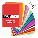 HGRGHH Cartoncini Colorati A3 60 Fogli, 30 Colori, 150 g/m², Carta Colorata Rigida, Fogli Colorati Spessi per Bricolage Decorazioni e Disegno, Blocco Multicolore, Carta per Fotocopie