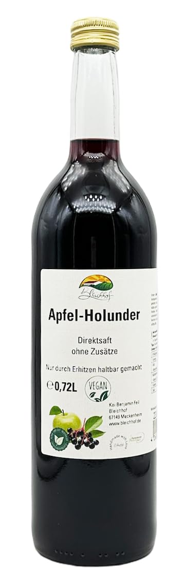 BLEICHHOF® Apfel-Holunder - Direktsaft, vegan (6x0,72l)