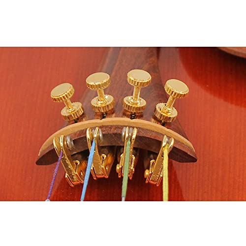 Mingzhe 4 peças de Afinadores Finos de Violino para 4/4-3/4 Ajustador de Cordas de Liga de Violino A
