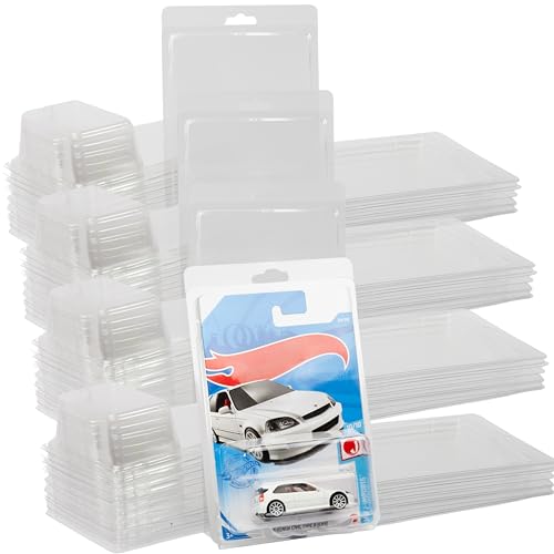 Plastic Protector Case Compatible with Hot Wheels Mainline Series Two Part Display Case 50 Pack